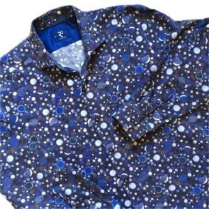 Like New XL R2 Amsterdam Mens Cotton Button Down Shirt